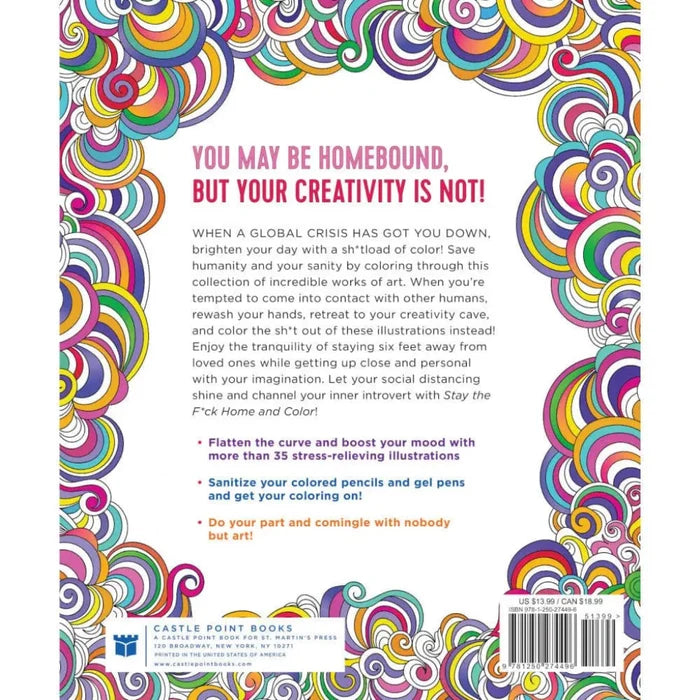 Stay the F*ck Home and Color Coloring Book - Rolik®