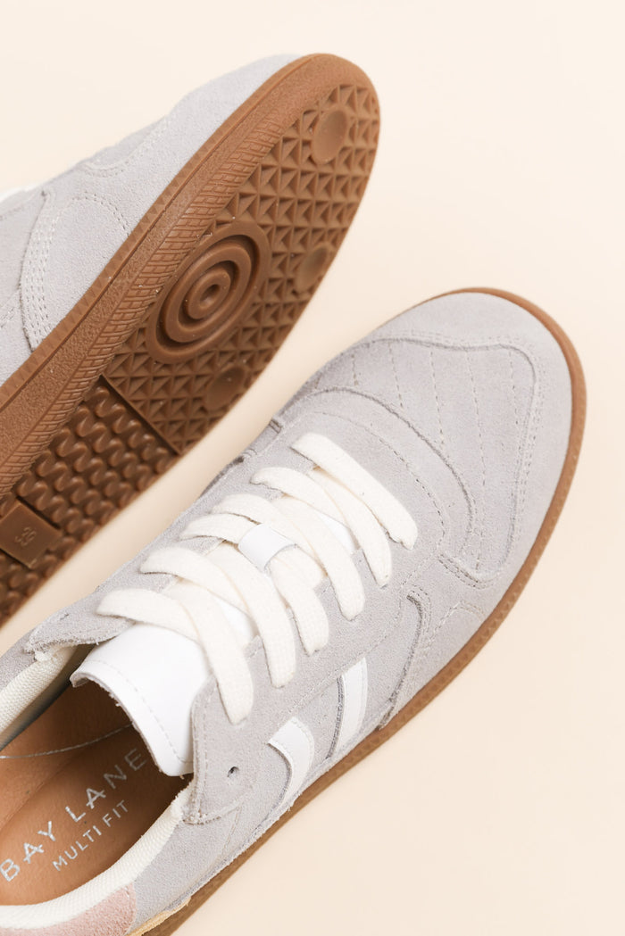 Sunny Grey Contrast Suede Sneaker