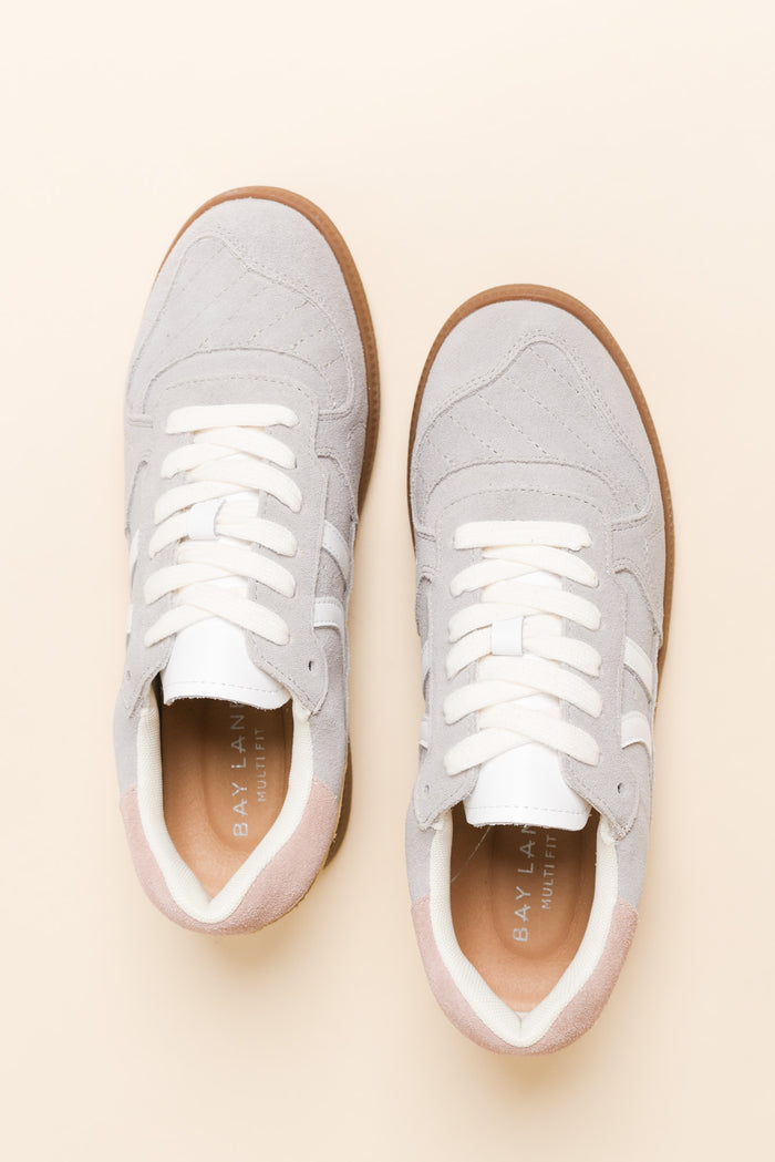Sunny Grey Contrast Suede Sneaker
