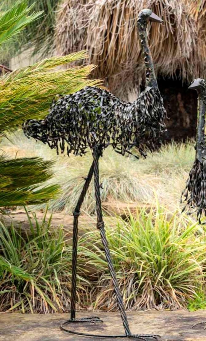 Tall Metal Mr. Emu