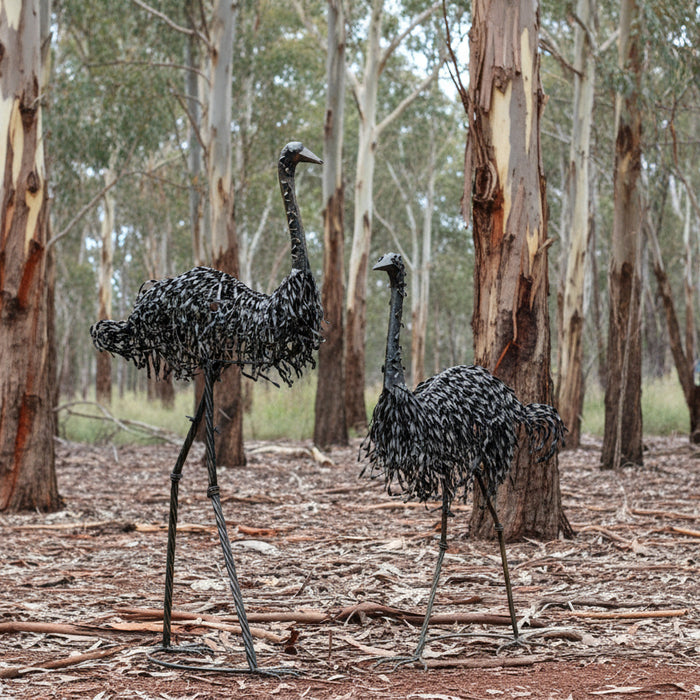 Tall Metal Mr. Emu