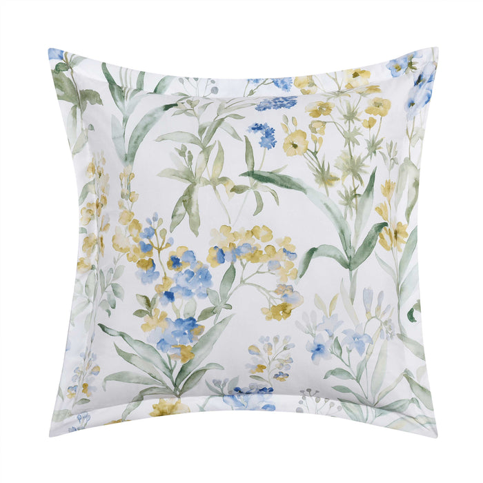 Tallulah Blue Square Decorative Throw Pillow 18" x 18" Throw Pillows By J. Queen New York