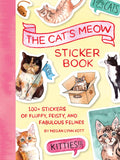 The Cat's Meow Sticker Book featuring over 100 colorful cat stickers illustrated by Megan Lynn Kott