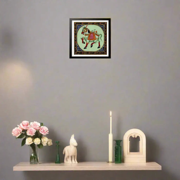 The Emerald Steed – Radiance of Heritage   Paintings