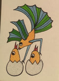 The Hatching Authentic Gondi Folk Art of New Beginnings   Paintings