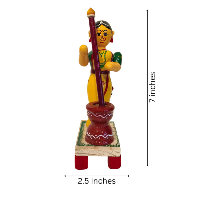 Etikoppaka Craft – The Household Pounding Woman   Etikoppaka Lacquerware