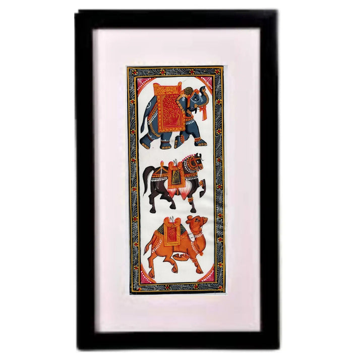The Regal Trio  Miniature Painting   Paintings