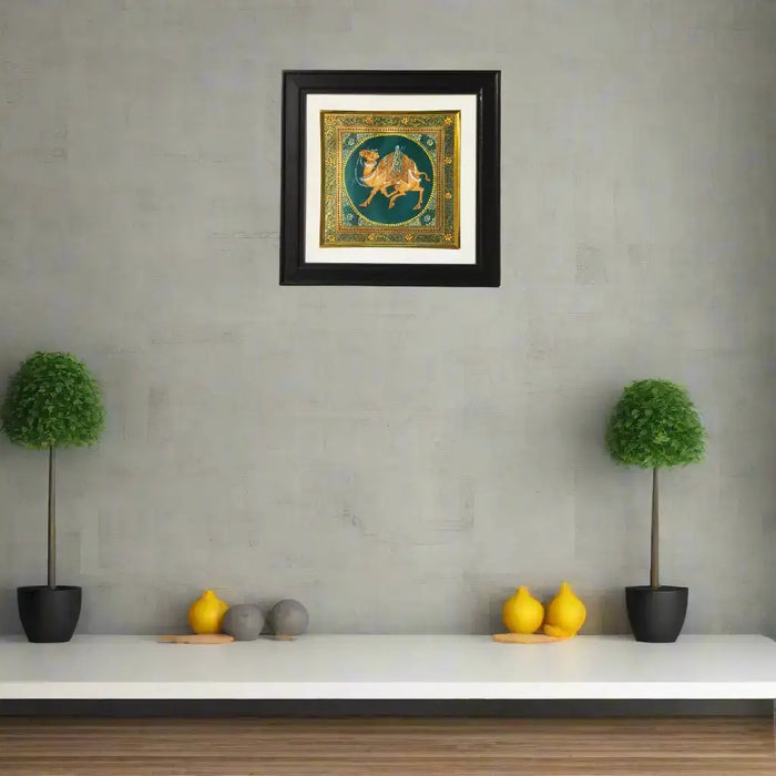 The Royal Camel - A Rajasthani Miniature   Paintings