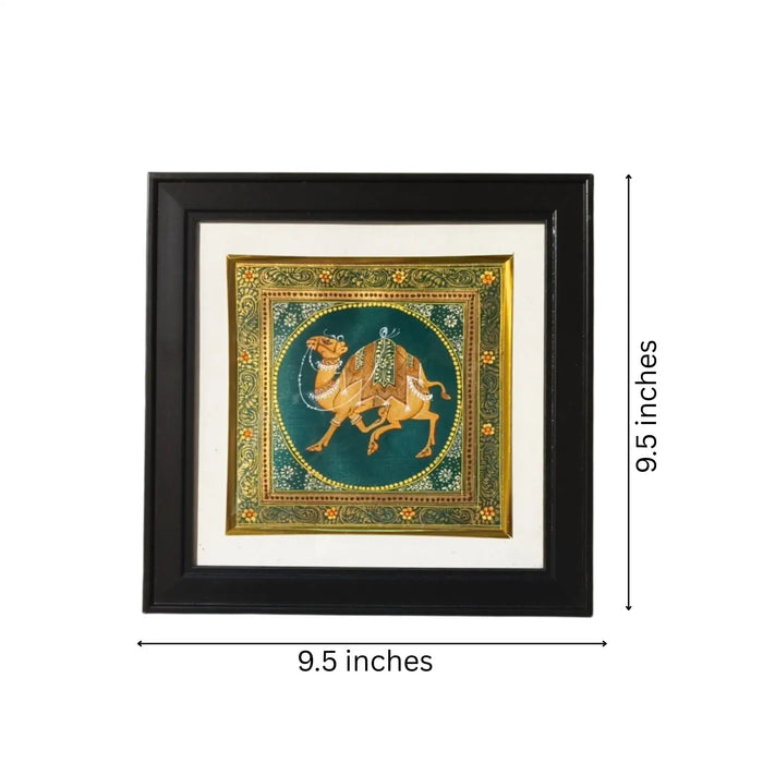 The Royal Camel - A Rajasthani Miniature   Paintings