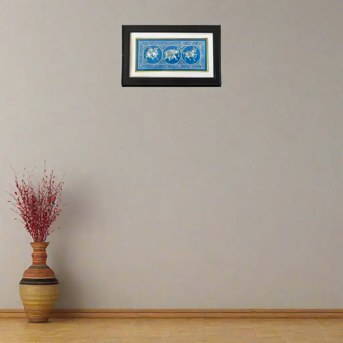 The Royal Procession - A Monochrome Miniature Painting   Paintings