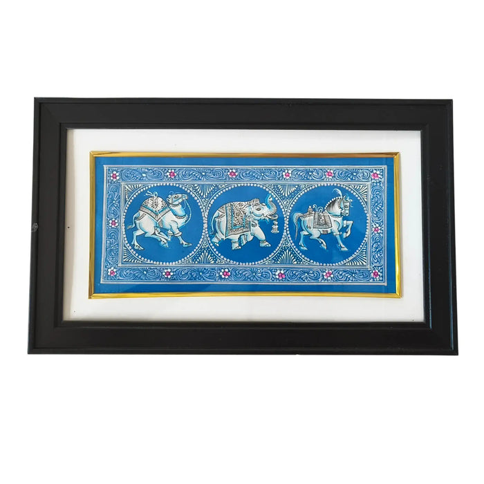 The Royal Procession - A Monochrome Miniature Painting   Paintings