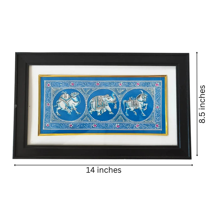 The Royal Procession - A Monochrome Miniature Painting   Paintings