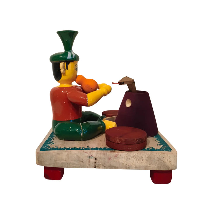The Snake Charmer – Etikoppaka Wooden Craft   Etikoppaka Lacquerware