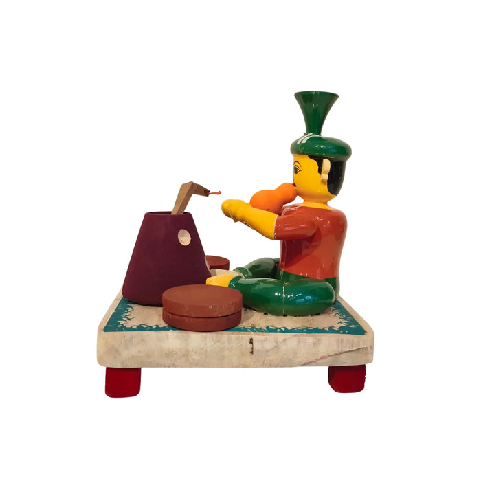 The Snake Charmer – Etikoppaka Wooden Craft   Etikoppaka Lacquerware