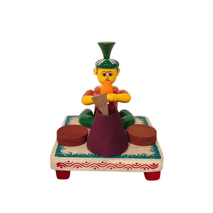 The Snake Charmer – Etikoppaka Wooden Craft   Etikoppaka Lacquerware