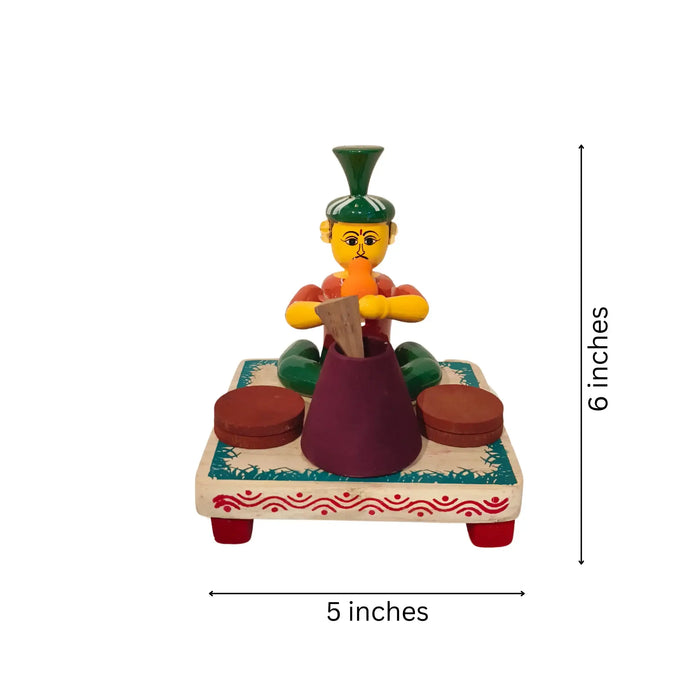 The Snake Charmer – Etikoppaka Wooden Craft   Etikoppaka Lacquerware