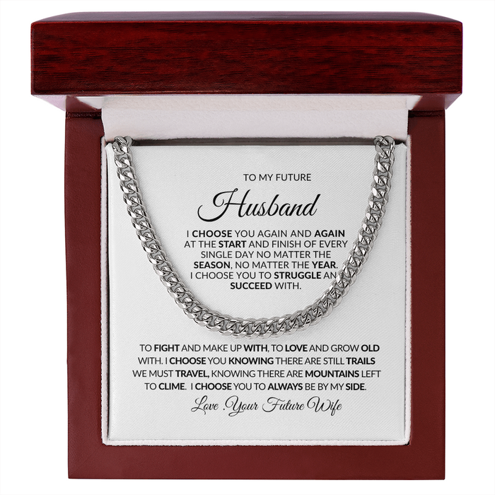 TO MY FUTURE HUSBAND-Choose-Cuban Link Chain