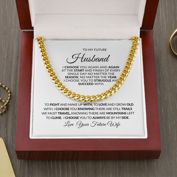 TO MY FUTURE HUSBAND-Choose-Cuban Link Chain