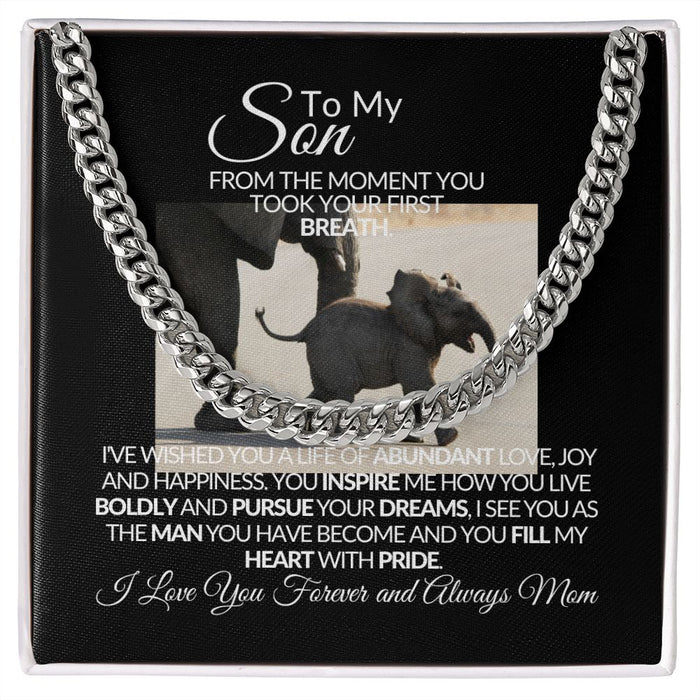To My Son - Cuban Link Chain