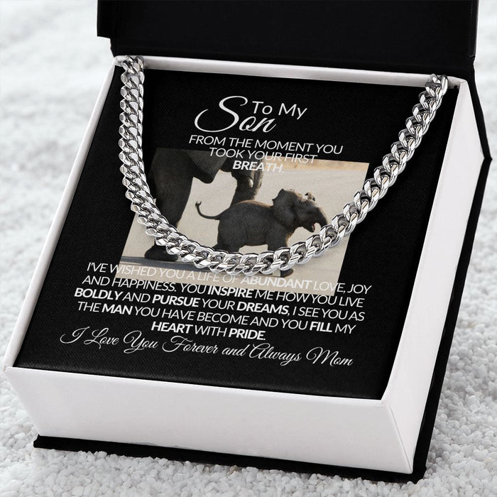To My Son - Cuban Link Chain