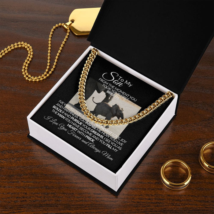 To My Son - Cuban Link Chain