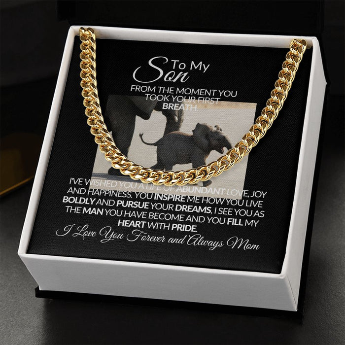 To My Son - Cuban Link Chain