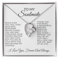 To My Soulmate-Queen-Forever Love Necklace