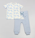 Toddler Boys  Cat Print T-Shirt Jogging Suit (6-24 Months)-GF3202