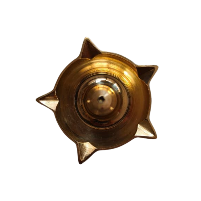 Traditional Brass Kuthu Vilakku - Standing Oil Lamp for Puja   Brass Artwork