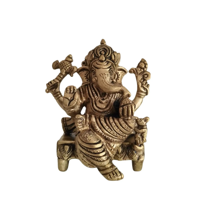 Traditional brass ballerina figurines for gifting.