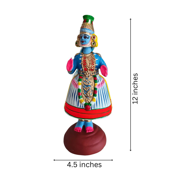 Traditional Kondapalli Kathakali Bomma – Vibrant Wooden Craft   Kondapalli Lacquerware