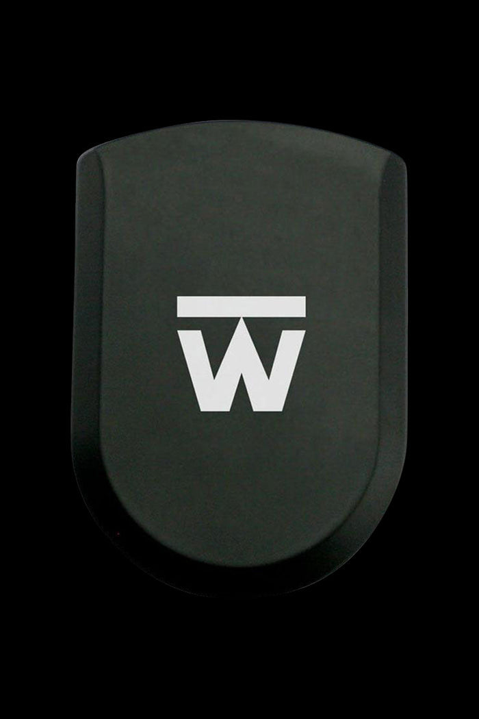 Front view of the Truweigh Lynx Digital Mini Scale, a compact black device with a minimalist design.