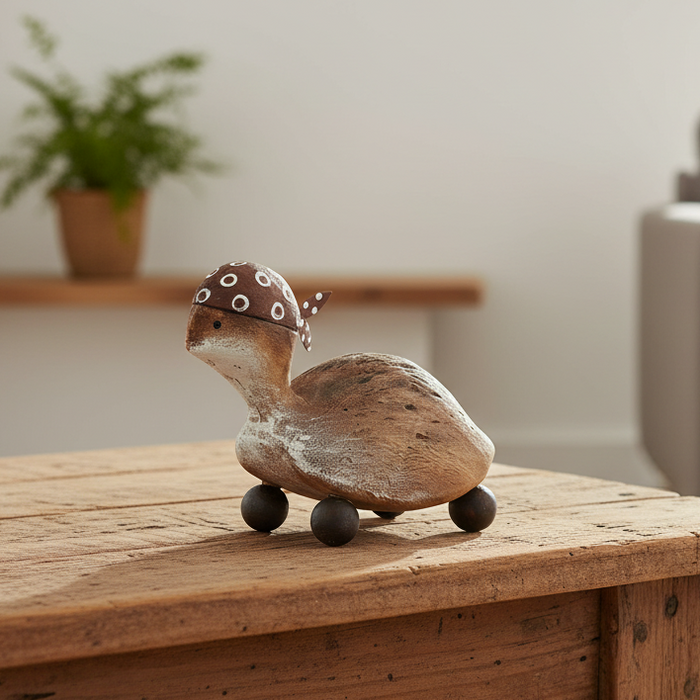 TURBO THE TURTLE - WOODEN DECOR - LARGE
