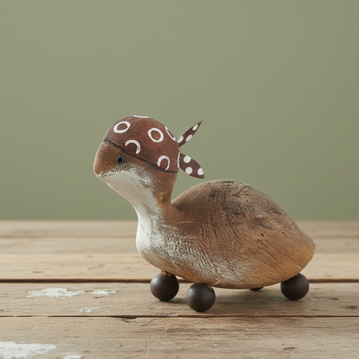 TURBO THE TURTLE - WOODEN DECOR - SMALL