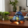 Turtle & Baby Lamp  - Mosaic Stained Glass - Leadlight