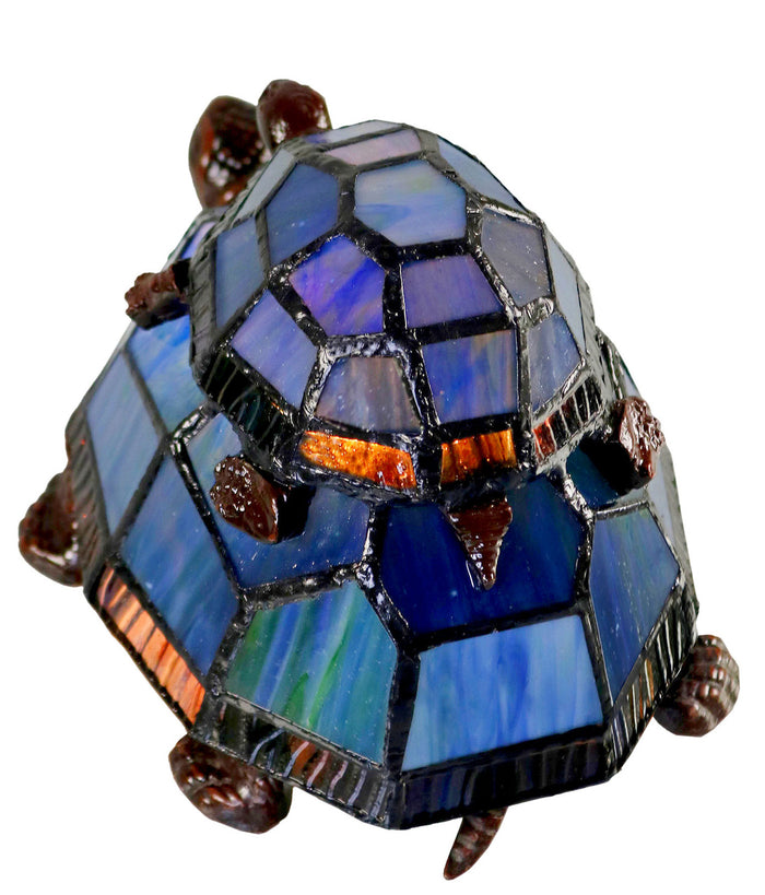 Turtle & Baby Lamp  - Mosaic Stained Glass - Leadlight