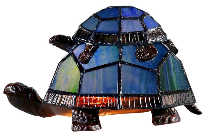 Turtle & Baby Lamp  - Mosaic Stained Glass - Leadlight
