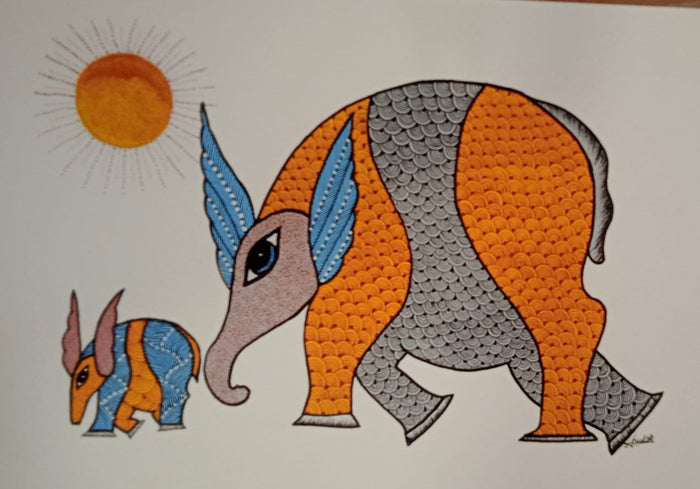 Under the Same Sun – Gond Tale of Bond & Belonging   Paintings