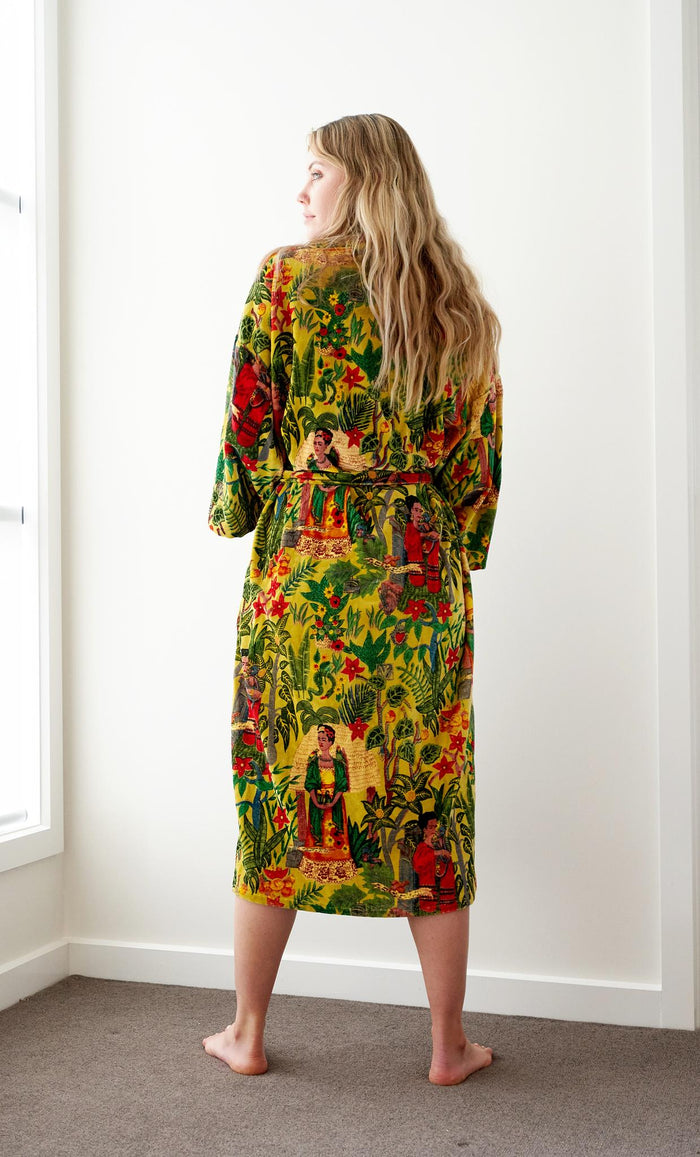 VELVET KIMONO ROBE - FRIDA KHALO