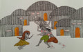 Village Ritual Dance – Hand-Painted Gond Painting   Paintings