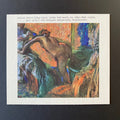 Vintage 1955 Degas "After the Bath" Mini Offset Lithograph Art Print