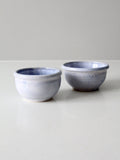 vintage pottery bowl pair circa 1976