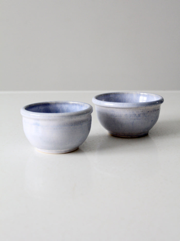 vintage pottery bowl pair circa 1976