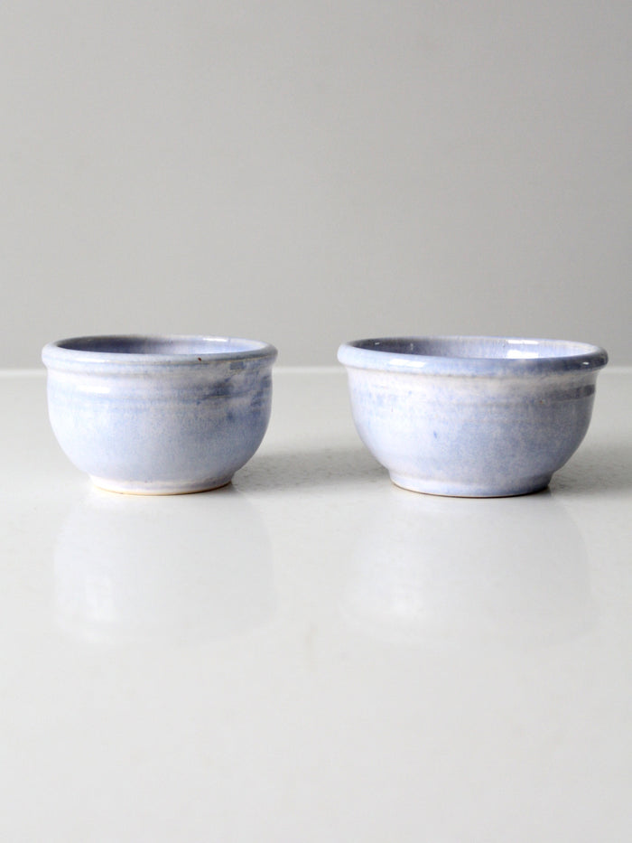 vintage pottery bowl pair circa 1976