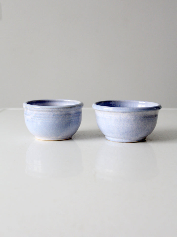 vintage pottery bowl pair circa 1976