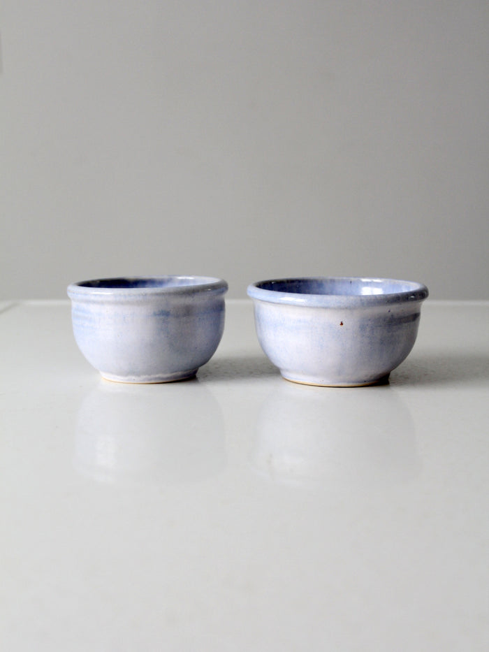 vintage pottery bowl pair circa 1976
