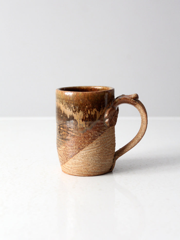 vintage studio pottery mug