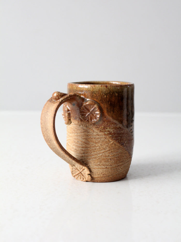 vintage studio pottery mug