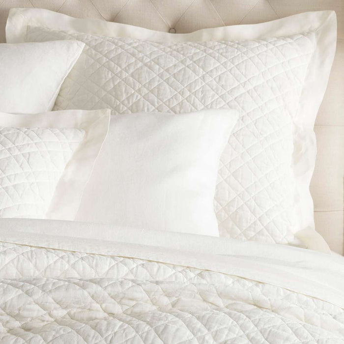 Washed Linen Quilted Sham Sham By Annie Selke