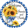 Welcome Sign, Wreath Sign, Wreath Center, Wreath Attachment
